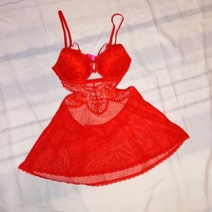 La Senza Red Lingerie Slip